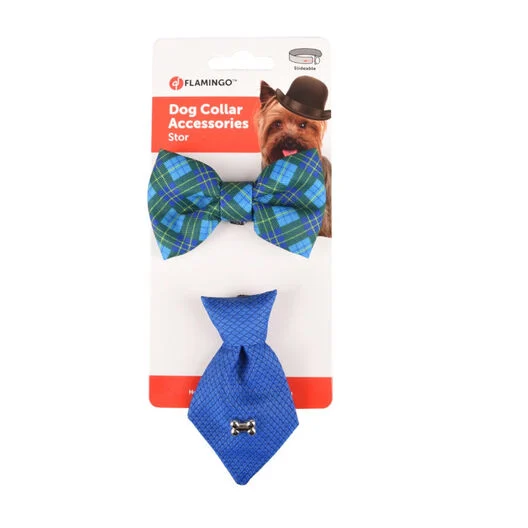 Pajarita + Corbata Flamingo 2pc