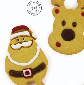 Pasta forma Papa Noel y Rufolph 20g