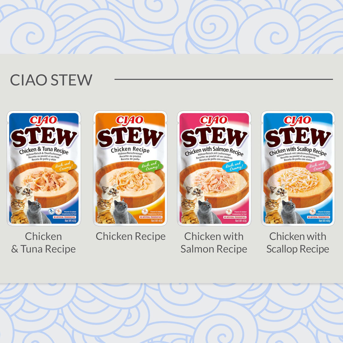 Churu gato guiso, multipack