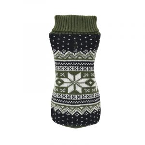 Jersey punto flor polar Verde T-50cm