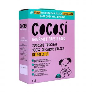 Cocosi. Trocitos con carnes de pollo 100% fresca, semihúmeda 3kg