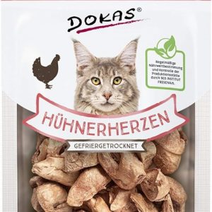 Corazones de pollo liofilizados, Dokas, 15g.