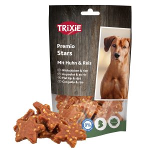 Estrellas de pollo y arroz, 100g.